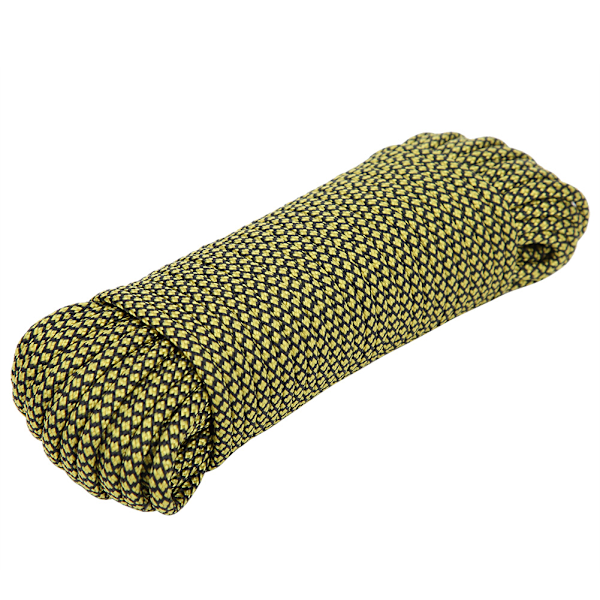 Paracord 20M Gul För Utomhusöverlevnadsutrustning, Taktiskt Snöre Med 7-Trådig Kärna Starkt & Hållbart För Att Fixa Tält Packning Bindning, Torka Kläder