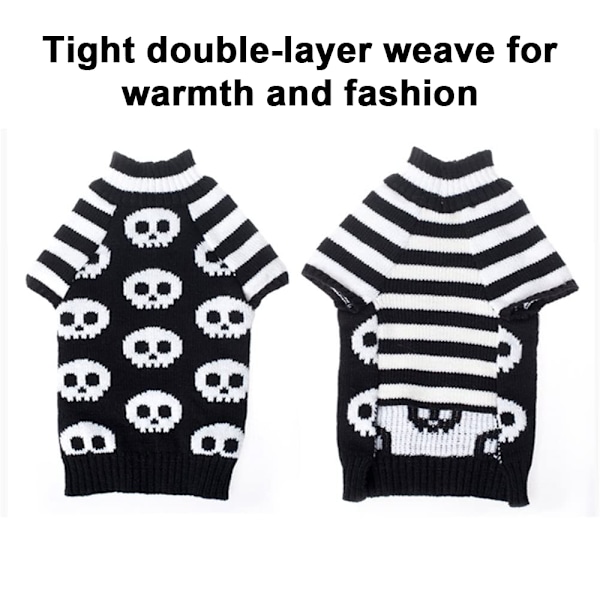 Pet Sweaters Skelett Tröja Katt Hund Kläder Husdjurskläder