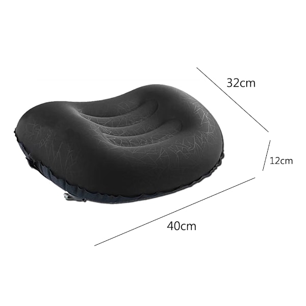 Kompakt & Portabel Uppblåsbar Campingkudde, Ergonomisk Portabel Utrustning för Backpacking och Vandring, Hållbar & Bekväm, Vattenresistent, Idealisk för