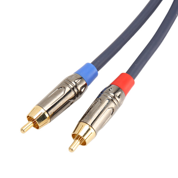 Dubbel XLR till RCA-kabel Professionell 24K guldpläterad kontakt 2 XLR hona till 2 RCA hane HiFi ljudkabel 2m / 6,6ft