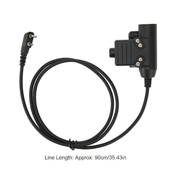 Radio Headset Adapter Push To Talk Ljud Walkie Talkie Öronsnäcka Adapter Ersättning för Icom V8 V80 V82
