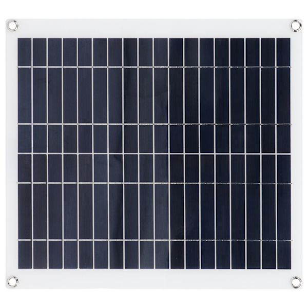 Solcellepanelsett 100W Fotovoltaisk 20W Bærbar Foldbar Solcellelader