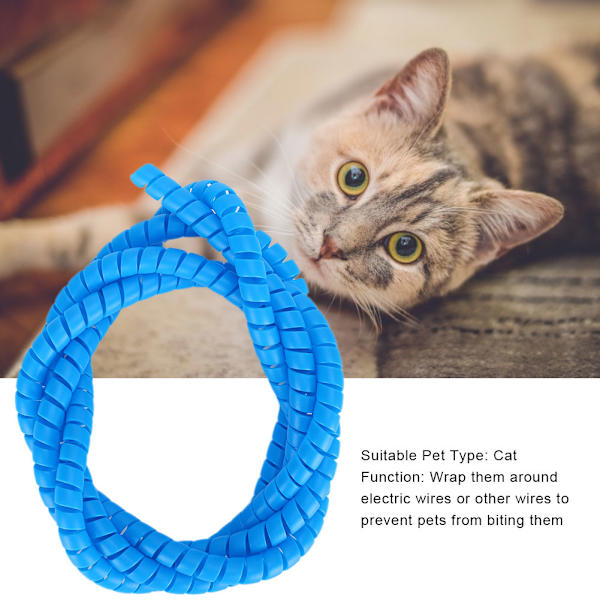 180cm Kabelskydd Spiral AntiBite AntiBreak Kabelskydd för Husdjur Katt(Kabelskydd )