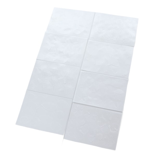 8 stk krympepapir for barn, tosidig, høy transparens, BOPS, DIY krympeplastark for nøkkelringer