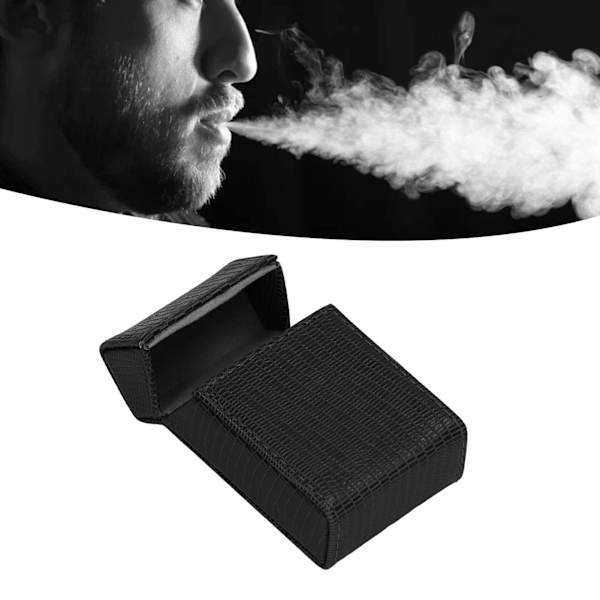 Cigarettboxhållare Ödla Designad PU Läder Cigarettbox Förvaringsfodral för Kvinnor Män