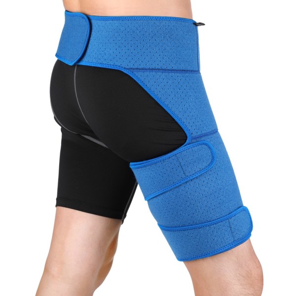 Doact blue perforated breathable belt waist support thigh