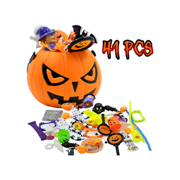 Halloween Magic, Oändligt Kul Halloween Högkvalitativt Plastmaterial, 41 st Klassrumspriser Bred Användning Bulk Halloweenleksaker