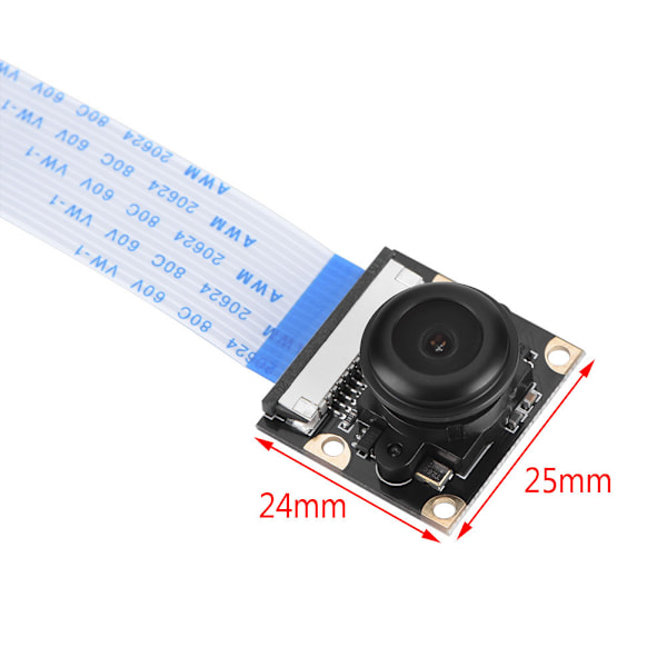 5MP vidvinkel fisheye-kameramodullinse med fylllys for Raspberry Pi 2/3/B+/Zero