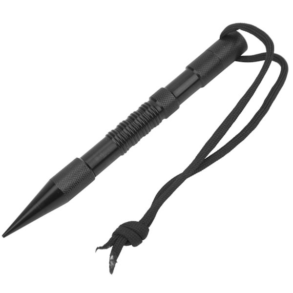 12 st/set Svart Aluminium Parachute Cord Nålar Set Armband DIY Stickning Verktygssats