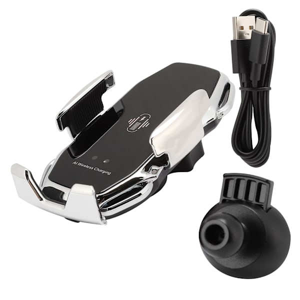 A5 10W Infrarød Induktion Bil Trådløs Mobiltelefon Hurtig Opladning Oplader Holder Stativ