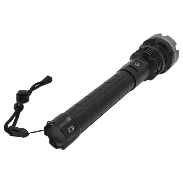 P90 Kraftfull ficklampa 5000LM Teleskopisk zoom ficklampa IP65 W