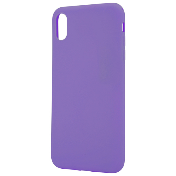 Farvet Frosted Soft Dobbelt-lags All-inclusive Type Telefon Skal til iPhone xs max (Lilla)