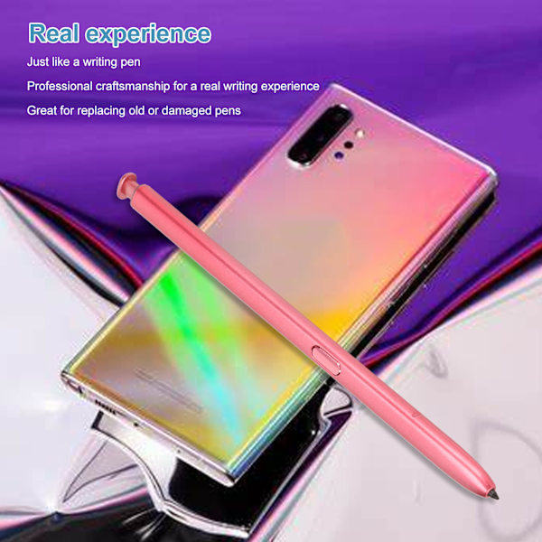 Stylus Penner Universal Høy Sensitivitet Touch Screen Pen med Reserve Spisser for Galaxy Note 10 Note 10 Plus Rosa