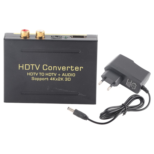 Audio Extractor HD Multimedia Interface til AUDIO+SPDIF+R/L Lydsignal Konverter 100240V(EU )