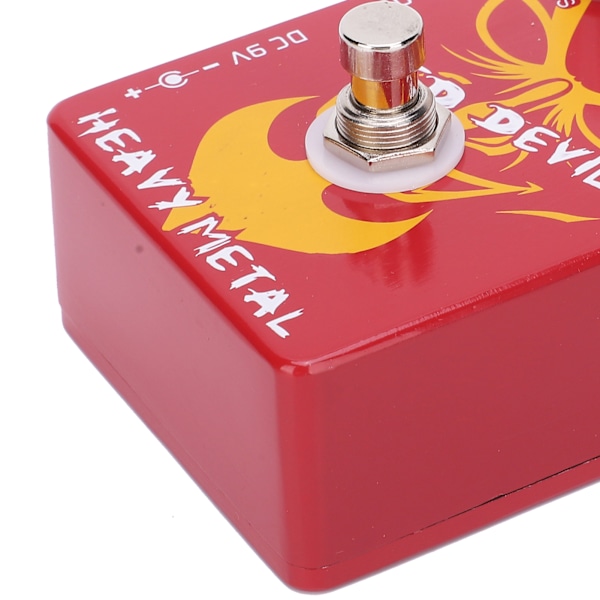 Distortion gitarrpedal Röd Djävul Tungmetall Toneffekt Elektrisk Processor 9V DC