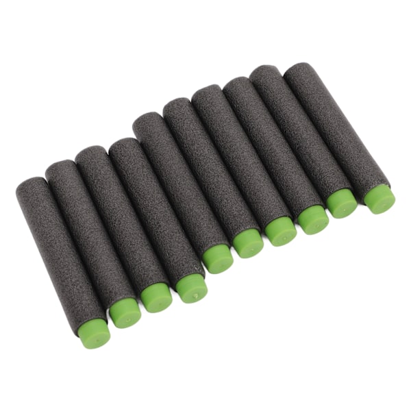 200 stk. Refill Darts Shots EVA 70mm Sort og Grøn Høj Densitet Skyde Legetøj Tilbehør til Børn