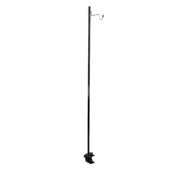 Svart bärbar hopfällbar bordslampa i aluminiumlegering för utomhuscamping