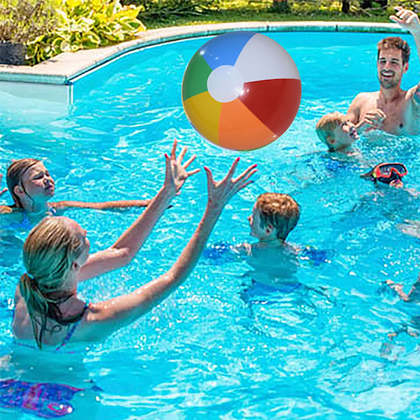 Strandballer i regnbuefarger, oppblåsbare strandballer i bulk