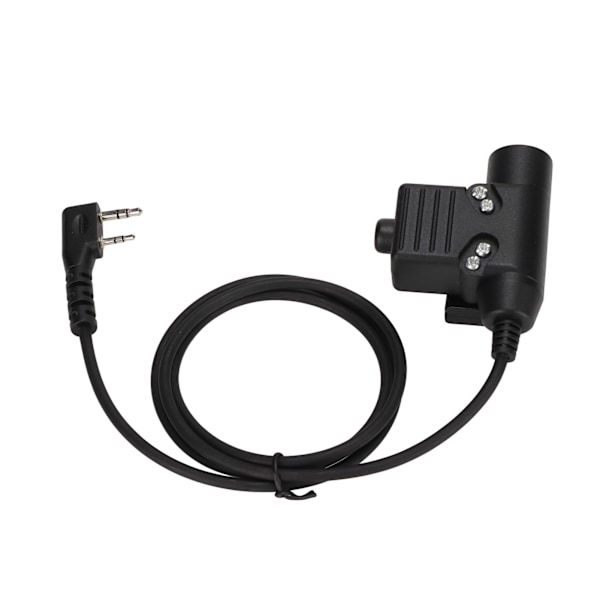Radioheadset 7.1mm Plugg Brusreducerande Robust Headset med U94 PTT för UV‑5R BF‑888S K-huvud Walkie Talkies