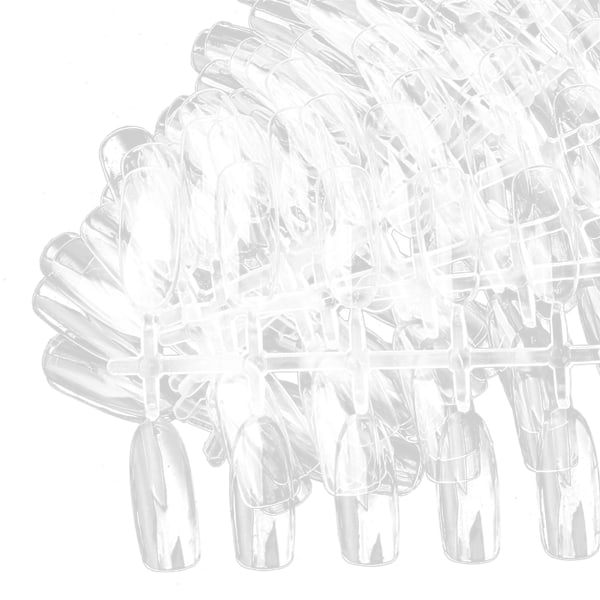 200 st falska nagelspetsar transparent nagelkonstfärg stil display spetsar nagelkonsttillbehör