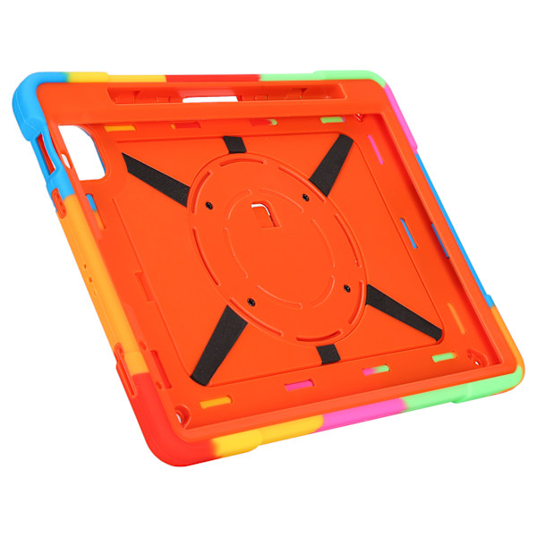 Tabletskydd Fodral 360 Roterande Ställ Hand- och Axelrem för Ipad Air4 10.9 Orange