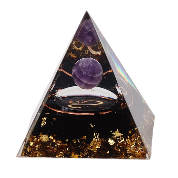 5cm Orgonitt Pyramide for Positiv Energi Healing Krystall Pyramide Meditasjon Orgonitt Pyramider Chakra Stjernetegn Energi Generator