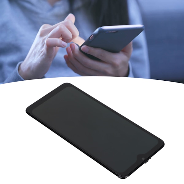 LCD-skärm Digitizer-enhet med fingeravtryckssensor för Galaxy A70-serien Skärmmontering