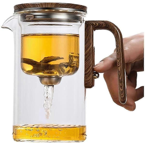 GETIT 600ml Tekanna Separation Glas Tekanna Tekanna Med Infuser Glas Tekanna Med Sil