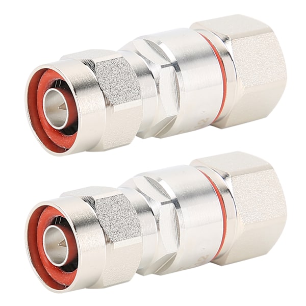 2 stk. N-han stik RF koaksialadapter N-type stik kabelantenneadapter til 1/2'' radio