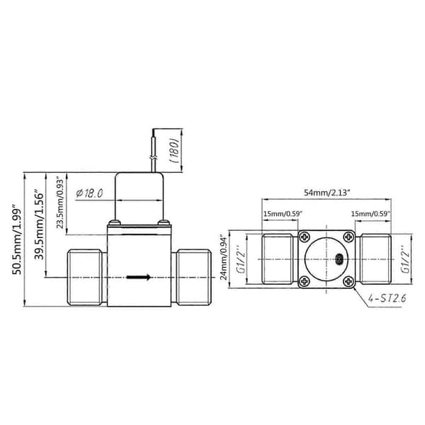 DC 4.5V 1/2\" Elektrisk magnetventil Metallpuls Elektromagnetisk styrenhet Automatisk sensor Spolventil Flödesbrytare