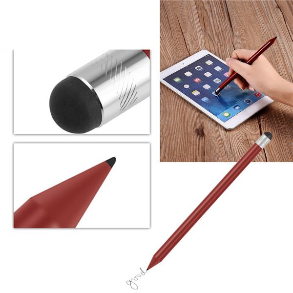 Ersättning Kapacitiv Pekskärm Stylus Penna Blyertspenna för iPhone/ Blackberry/ HTC Röd