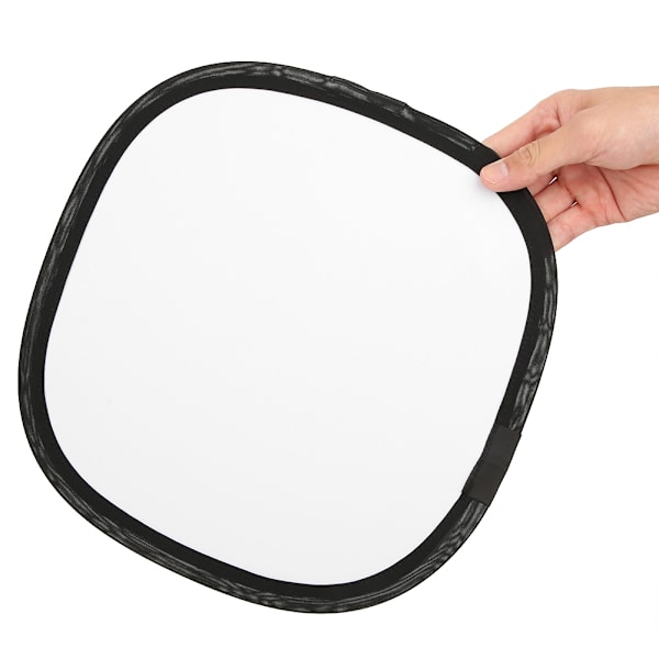 30cm Bärbar 18％ Grå Vit Balanseringskort Dubbla Sidor Fokuseringstavla Reflektorplatta för Digital SLR-kamera