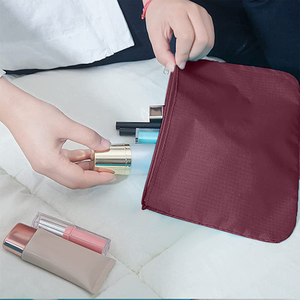 Rejsetaske opbevaringspose 6-delt sæt, multi-farvet quilt opbevaringssuitcase