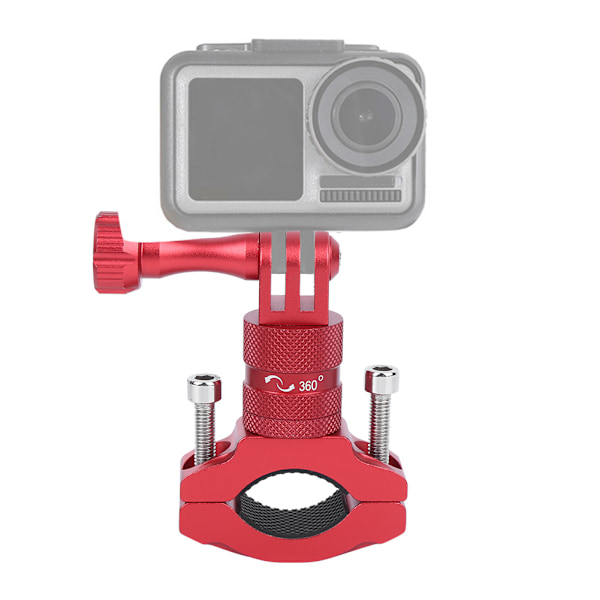 För GoPro Action Camera Aluminiumlegering Cykelfäste Fast Stöd 360 Graders Cykelklämma