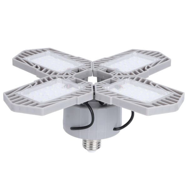 60W Deformerbar LED-garagelampa med fyra blad för källare, lada och lager