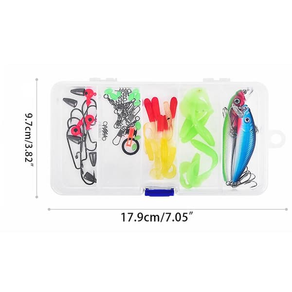 GETIT Bionic Soft Bait Boxed Luya Bionic Bait Outdoor Fishing Luya Bait Feeder Kit