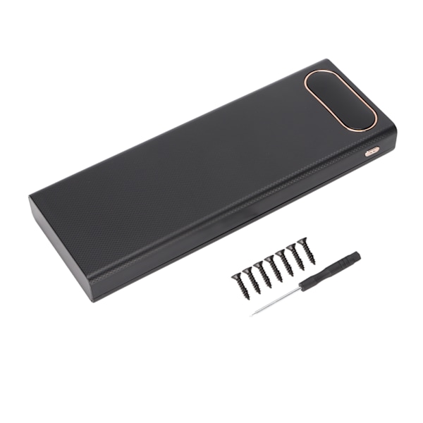 L10 18650 Svetsfri Batterilagringsbox LCD Digital Display Bärbar DIY Powerbank