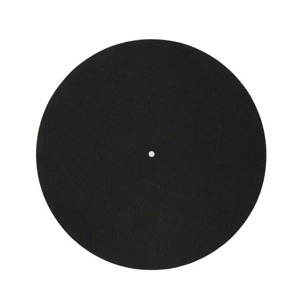 Turntable Slipmat Wool Mat Prevent Vibration Slip Static Record Platter Mat Black Mat for LP Vinyl Record Player