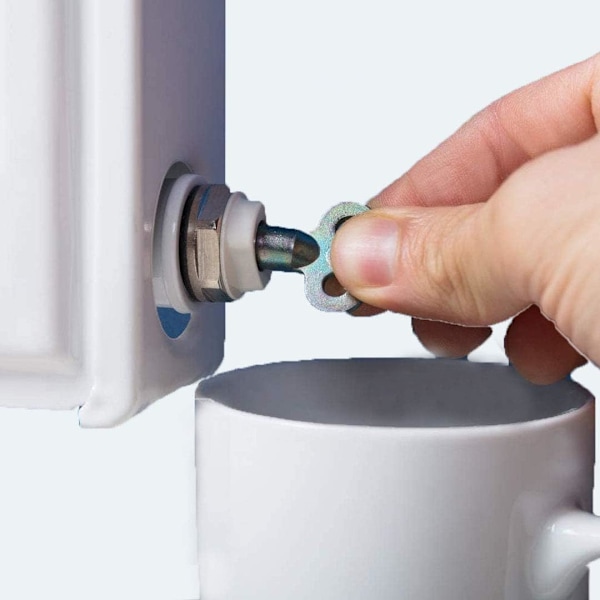 Ventilnyckel för centralvärme, hållbar zinkkonstruktion säkerställer regelbundet underhåll, universell kompatibilitet och optimalt värmesystem