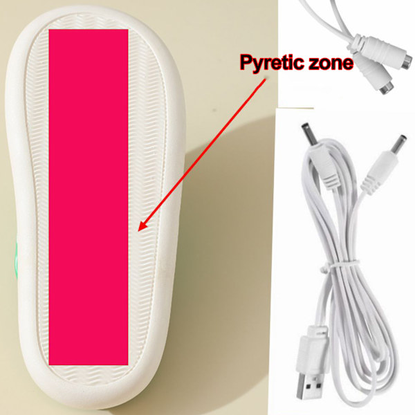 USB-opvarmede hjemmesko med konstant temperatur på 50 grader