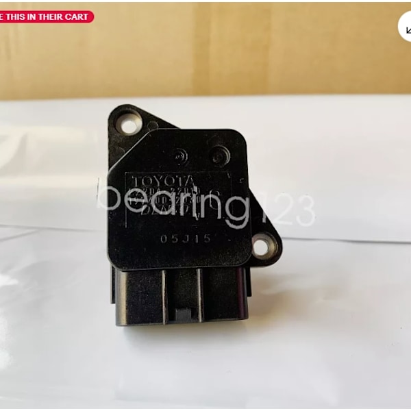 Äkta massflödesmätare MAF-sensor 22204-22010 för Toyota Lexus Scion DENSO
