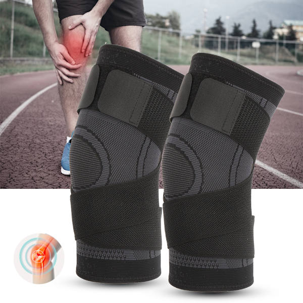1PCS Nylon Sommarlöpning Stickning Pressning Utomhus Sport Knäskydd Basket Cykling Andningsbar Knäskydd Träningsskydd