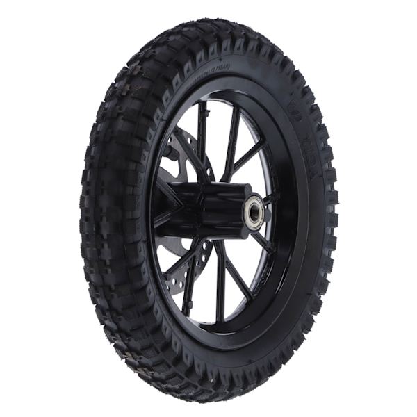 Gummi forhjul dæk 12.5x2.75in skivebremse kædekrans bolte til 47cc 49cc 2-takts mini crossmotorcykel