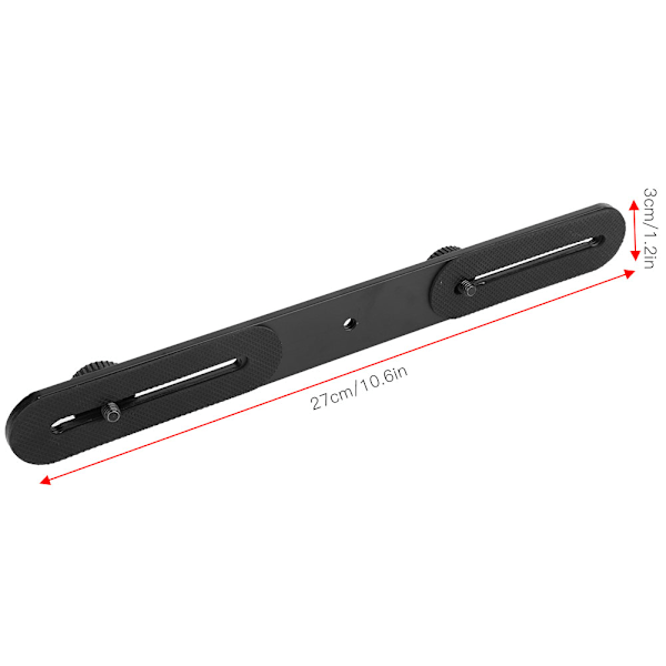 Universal dobbel flashbrakett holder med 2 adapter skruer stativ lysstativ for SLR-kameraer