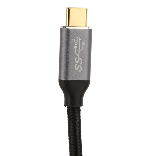 USB C till 90 Grader USB C Kabel 100W USB3.1 Gen2 10Gbps 4K 60Hz Höger Vinkel Typ C till Typ C Datakabel för Steam Deck 200cm / 78.7in