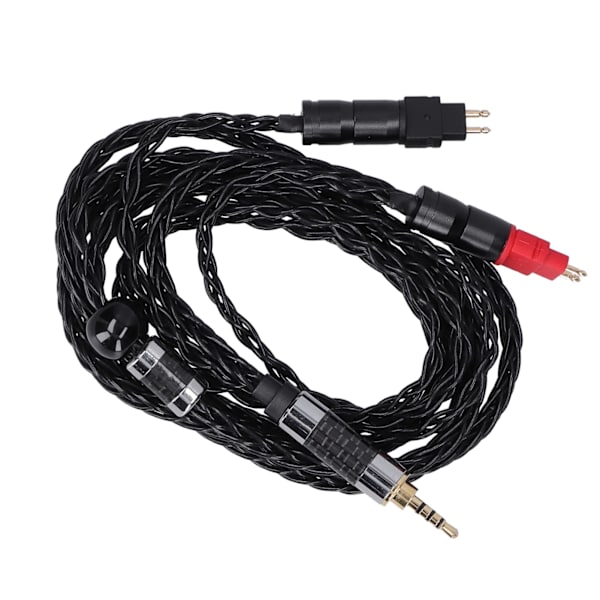 Dobbelt nål 8 kerne afbalanceret OCC sølvbelagt lydkabel til Sennheiser HD600 HD580 2,5 mm afbalanceret