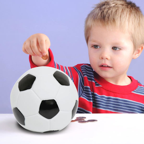 Fotboll sparbössa för barn, basket sparbössor, kreativ spargris för flickor och pojkar gjord av säkert emaljerat material. Bra för