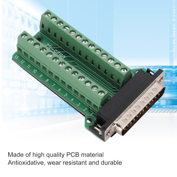 25-nastainen liitinlohko, signaalimoduuli, niittaustyyppinen PCB-levy viestintävirheenkorjaukseen DB25-G2