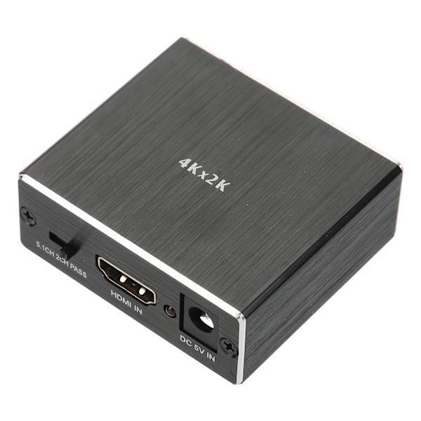 4K X 2K Ljudextrator för HDMI SPDIF 3,5 mm Stereo Ljudextrator Konverter Ljuddelare
