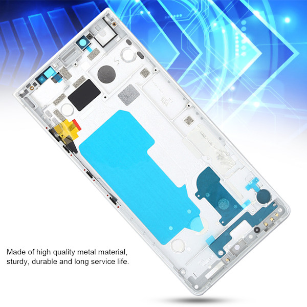 LCD-skärm Frontram Smart Phone-utrustning för BlackBerry KEY2/KEYTWO/BBF100‑1/‑2/‑6Silver